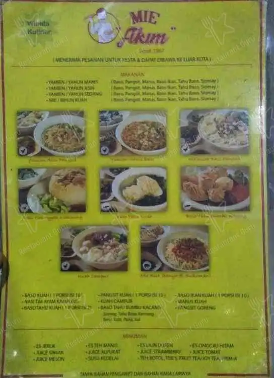 Mie akim (non halal)