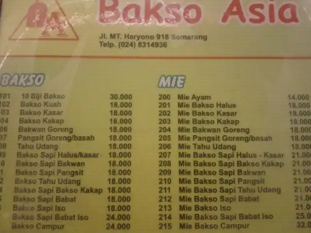 Gambar Makanan RM. Bakso Asia 2