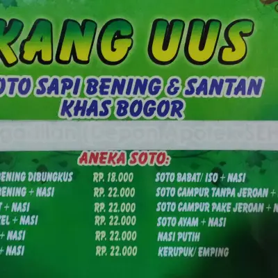 Soto Sapi Bening & Santan Khas Bogor Kang Uus