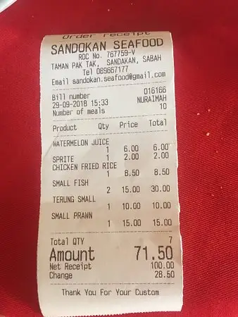 Sandokan Seafood Food Photo 1