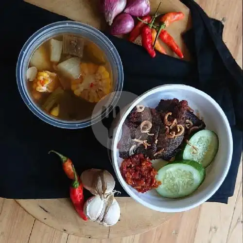 Gambar Makanan Warung Emak Gue Nasi kompres, ayam penyet sambel ijo 2
