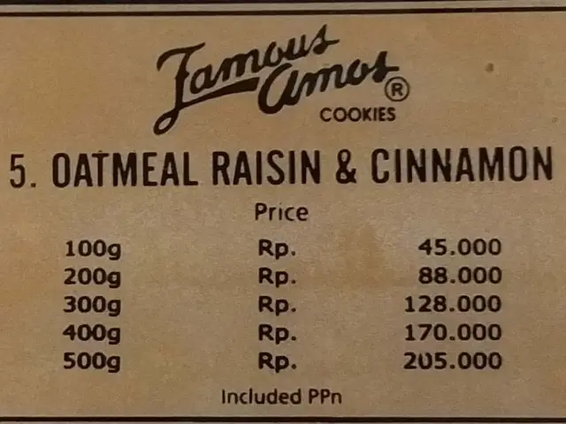 Gambar Makanan Famous Amos 8