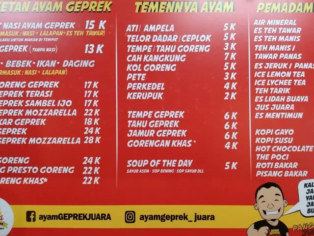 Ayam Geprek Juara Sambel Korek