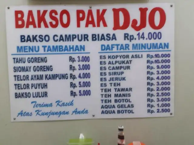 Gambar Makanan Bakso Pak Djo Manyar 1