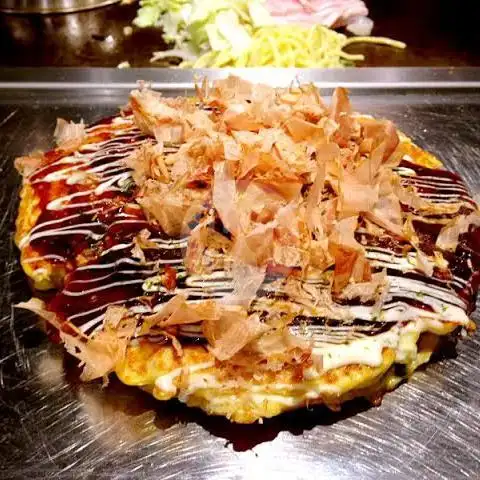 Gambar Makanan Okonomiyaki, Takoyaki dan Pisang Keju Abang Athar 6