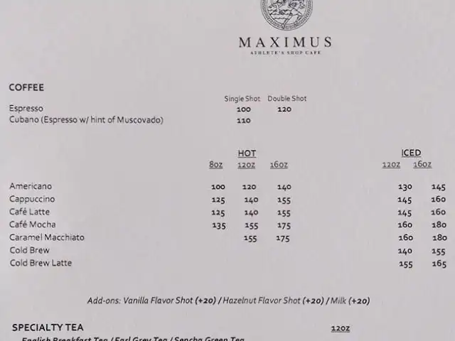 Maximus Athlete's Shop Cafe Food Photo 1