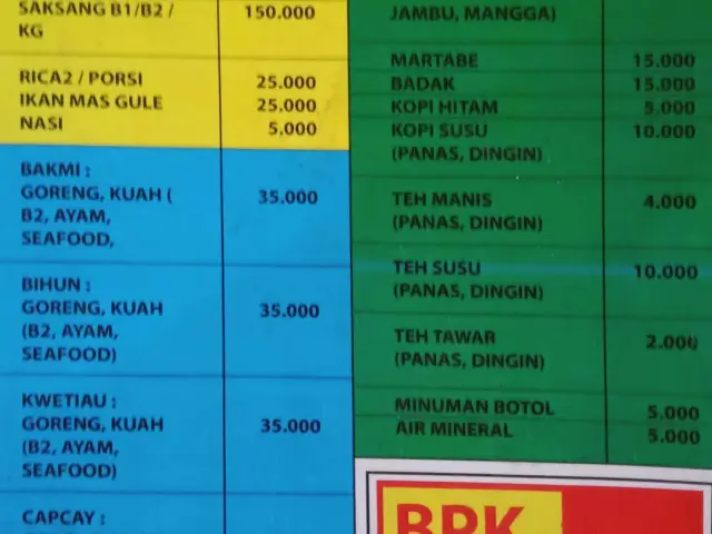 Gambar Makanan BPK Tambar Lihe 1