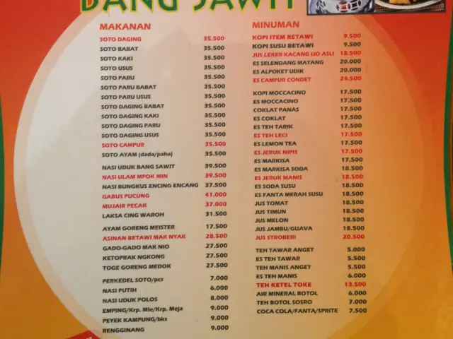 Gambar Makanan Soto Betawi Bang Sawit 2