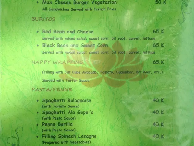 Gambar Makanan Gopal's Cafe Vegan & Pure Vegetarian 5
