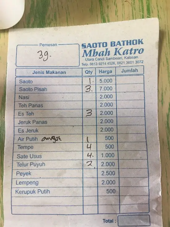 Gambar Makanan Soto Bathok Mbah Katro 3