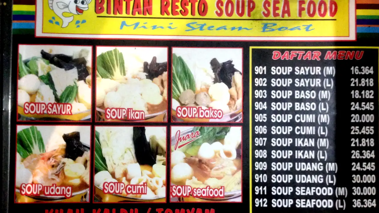 Bintan Resto Soup Sea Food