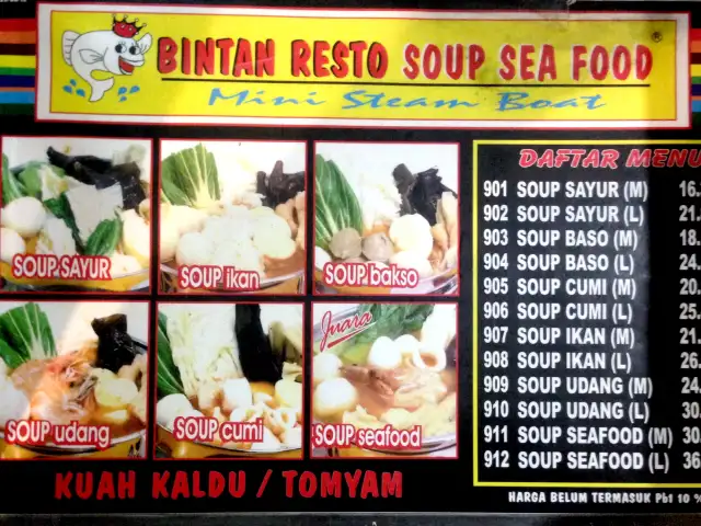 Bintan Resto Soup Sea Food