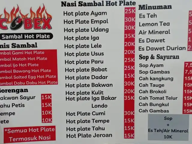 Gambar Makanan Cobex Sambal Hotplate 1