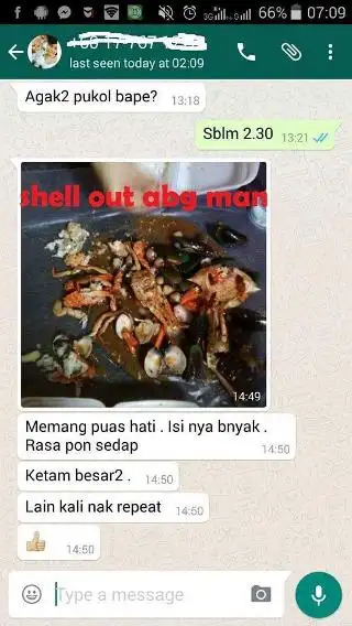 Shell out abg man