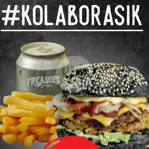 Gambar Makanan Manaka Burger X Treasure Garage, Didalam Bengkel TREASURE 2