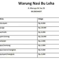 Gambar Makanan Warung Nasi Bu Leha 1