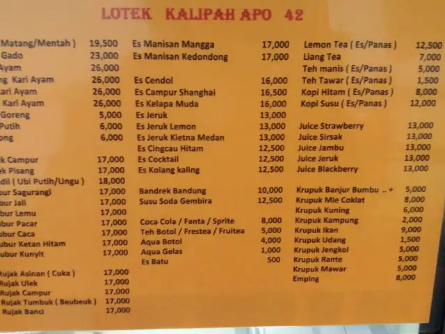 Gambar Makanan Lotek Kalipah Apo 42 10