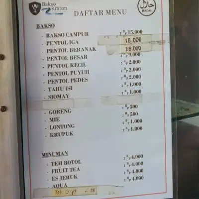 Bakso Kraton Cab. Pakis Kembar