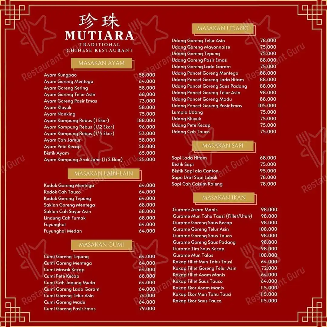 Mutiara - Traditional Chinese Food