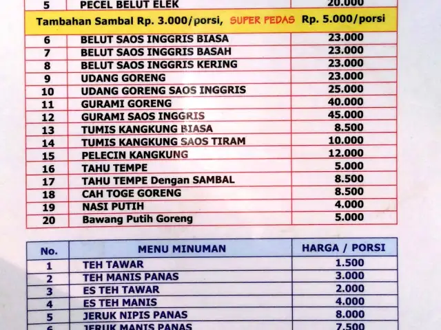 Gambar Makanan Warung Belut Surabaya 1