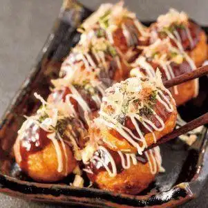 Gambar Makanan Takoyaki Okonomiyaki Topokki Kimbab Pisang Keju Nasi Goreng, Gumuruh 8