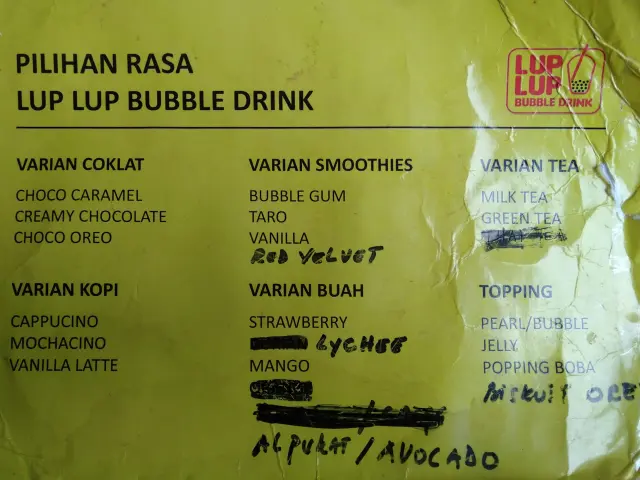 Gambar Makanan Lup Lup Bubble Drink 1