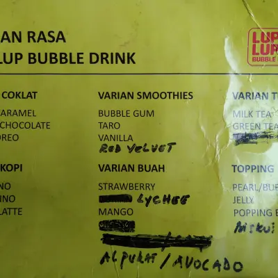 Lup Lup Bubble Drink