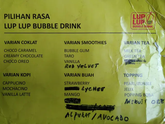 Lup Lup Bubble Drink