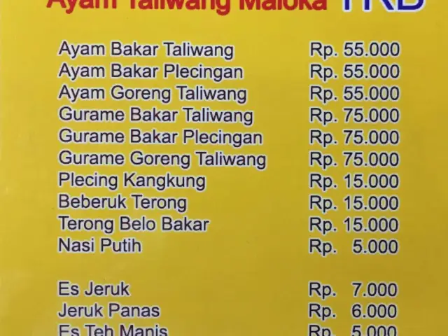 Gambar Makanan Ayam Taliwang Maloka TRB 1