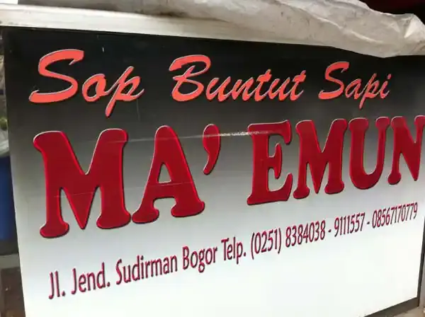 Gambar Makanan Sop Buntut Sapi Ma' Emun 7