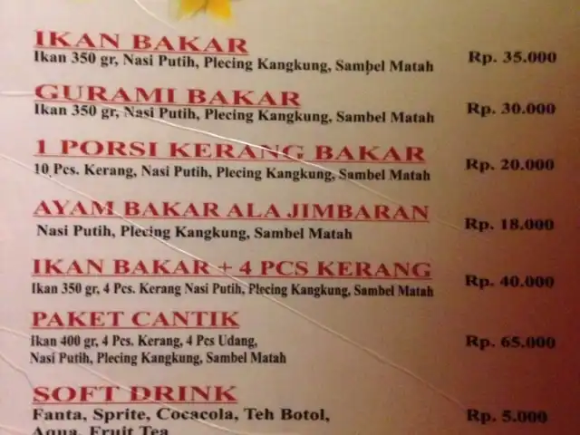 Gambar Makanan Warung Cantik (Seafood Khas Jimbaran) 11