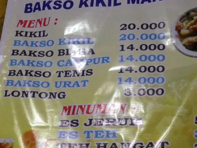 Gambar Makanan Bakso Kikil Sapi Asli Manunggal Cak Mat 7