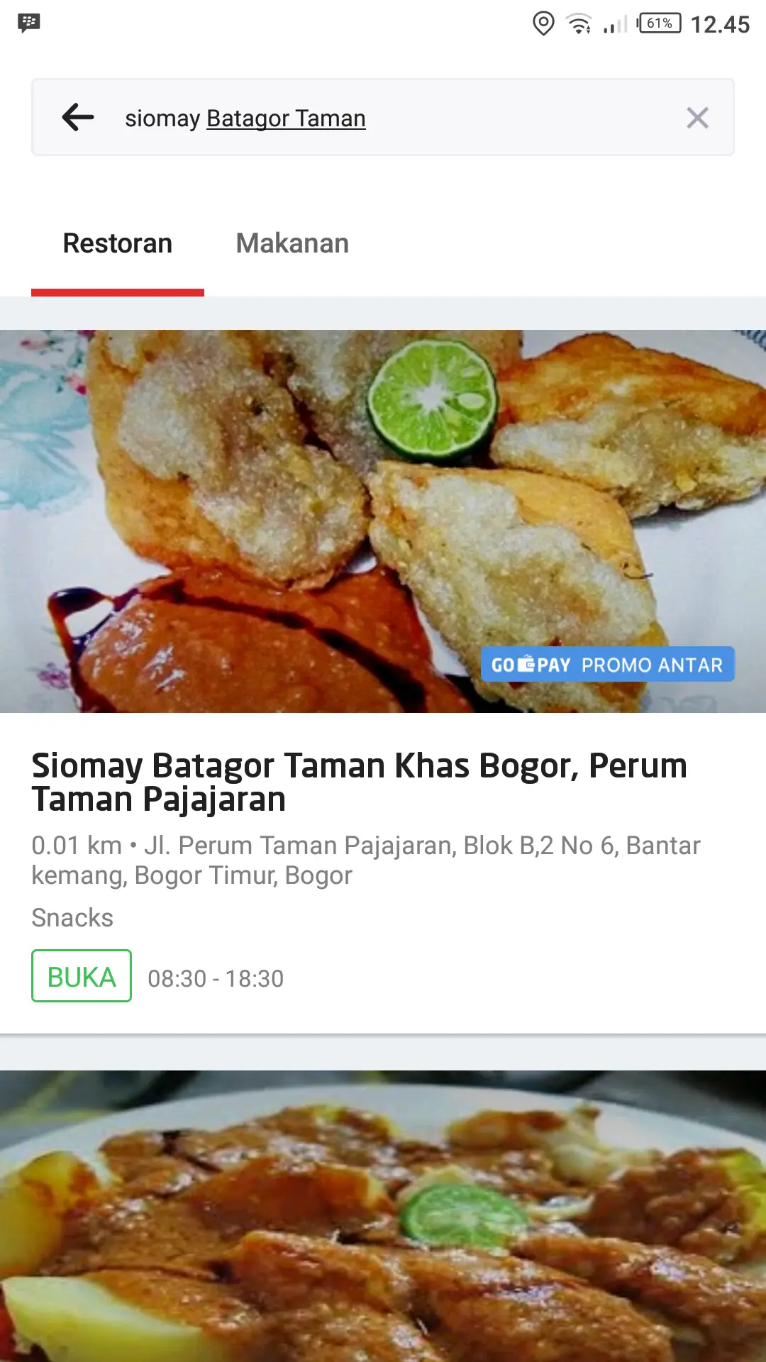 Siomay Batagor Taman Khas Bogor