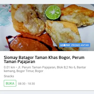 Siomay Batagor Taman Khas Bogor