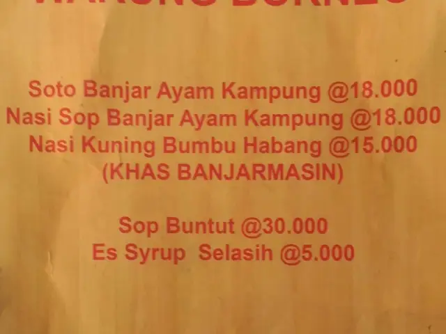 Gambar Makanan Warung Borneo 1