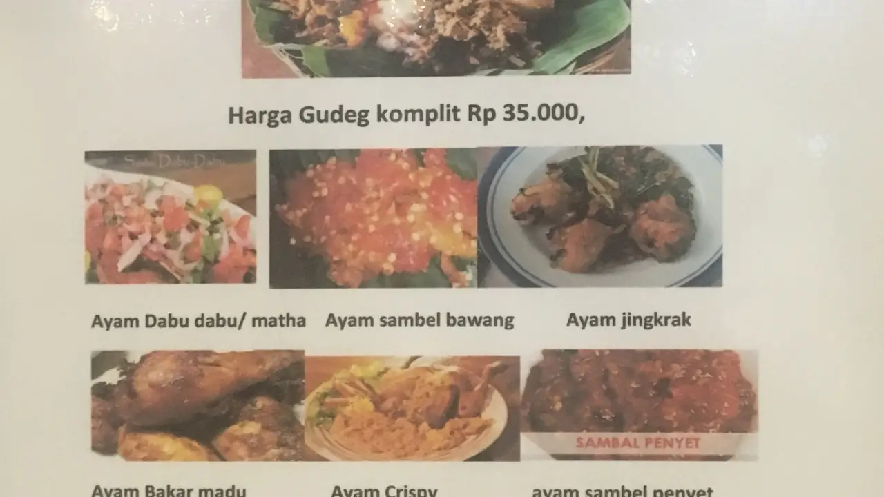 Kedai Pepes, Ayam Sambal & Gudeg Gaya