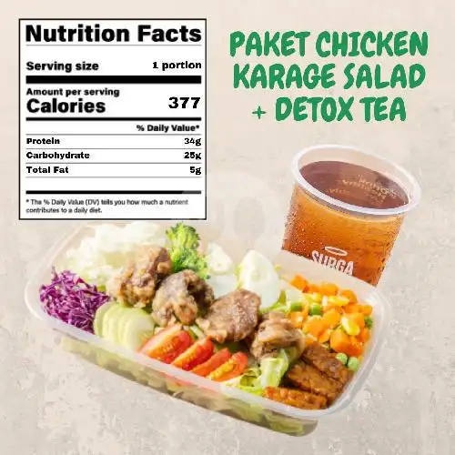 Gambar Makanan Salad Bowl Organic Salad, Permata Hijau 4