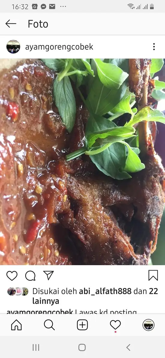 Gambar Makanan Ayam Goreng Cobek 5