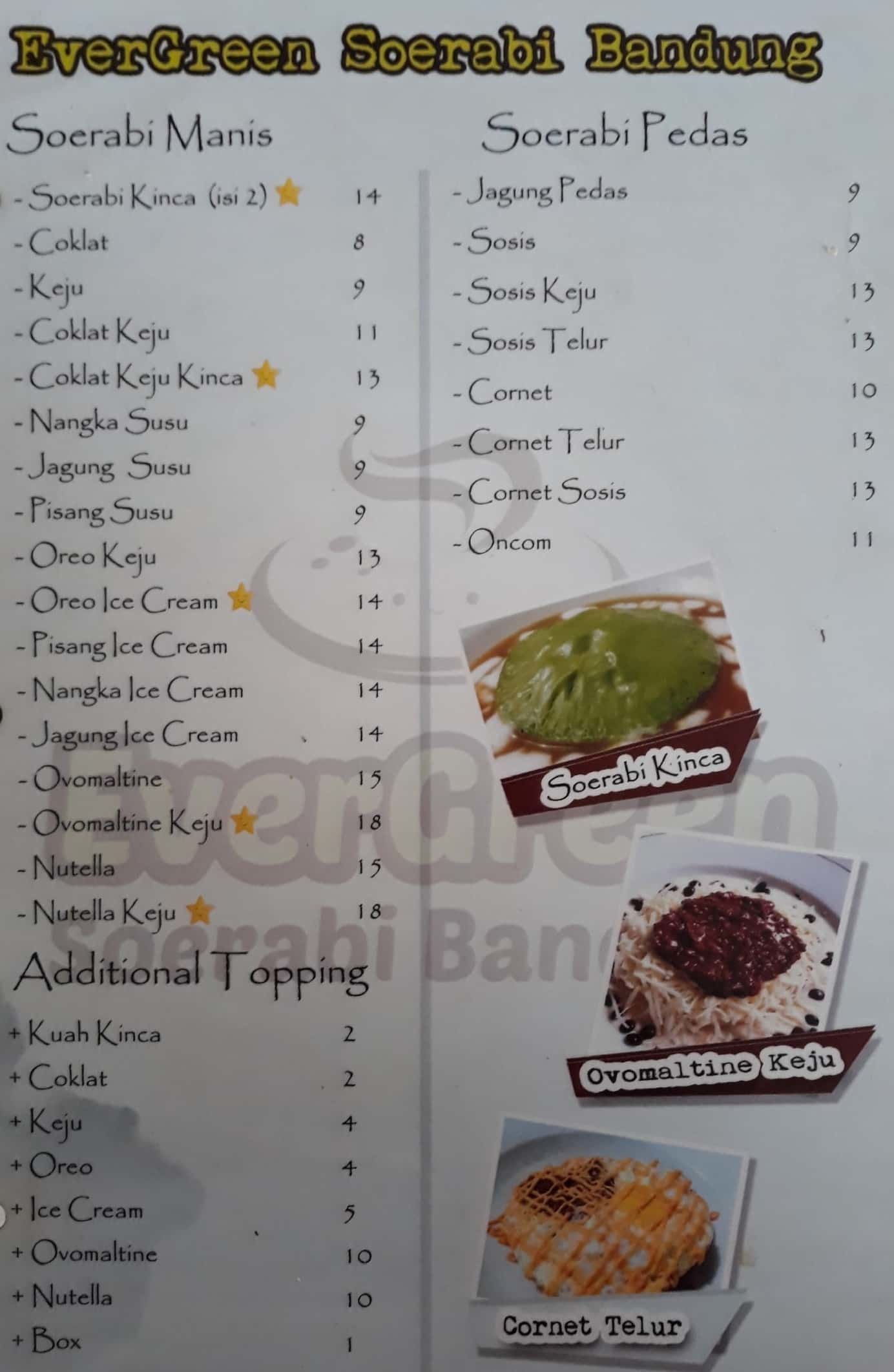 EverGreen Soerabi Bandung terdekat Restoran dan Tempat Makan