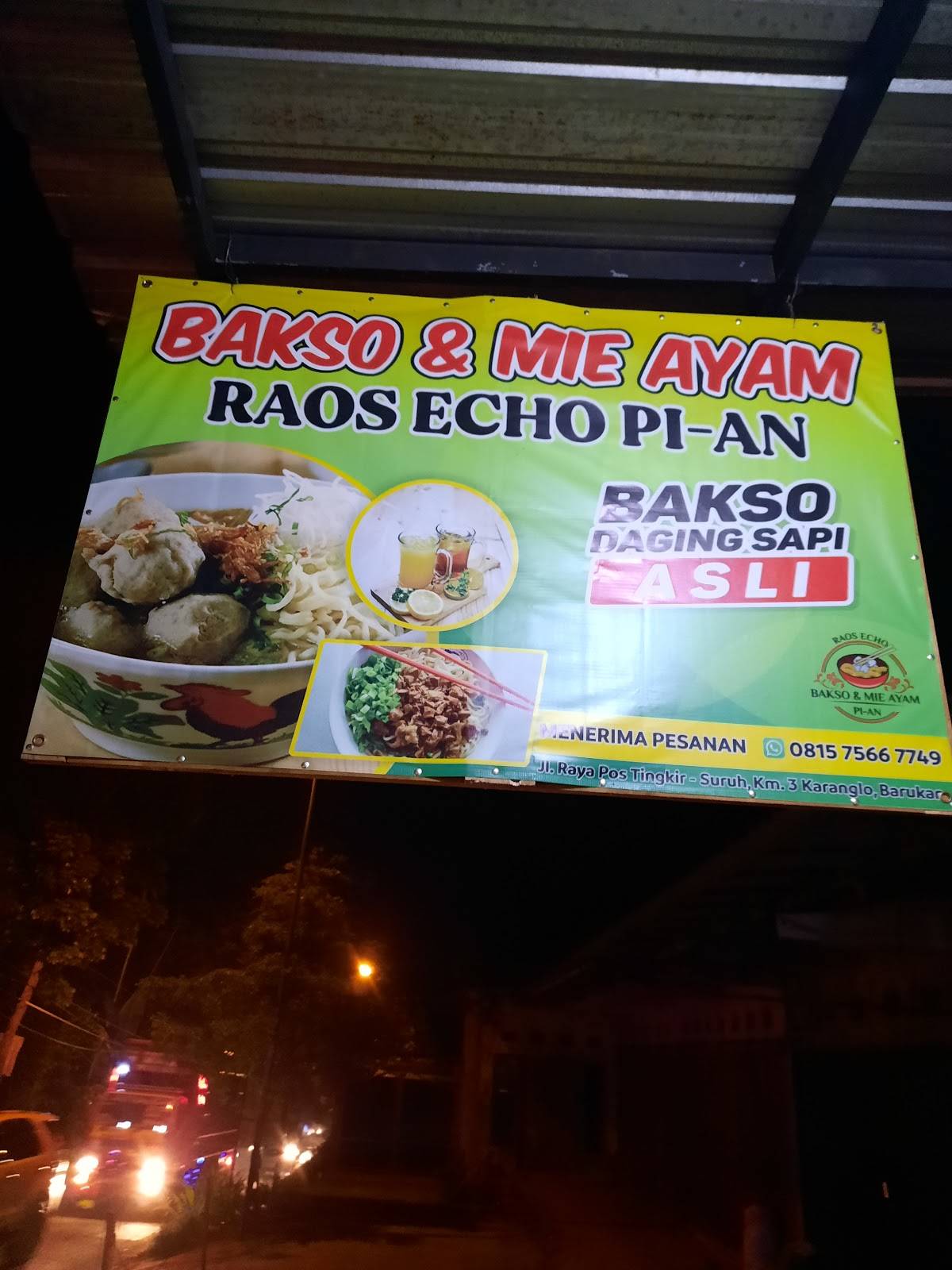 Warung Makan Bakso Dan Mie Ayam Raos Echo Pi An Terdekat Restoran Dan