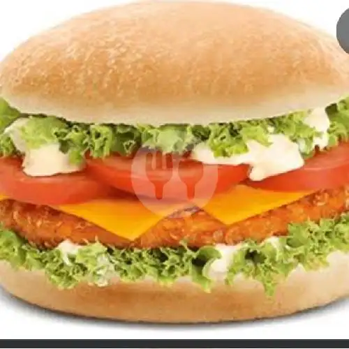 Gambar Makanan Roti Bakar Burger Jumbo Milkshake Buble, Pusat Jajanan Mesjid Agung 18