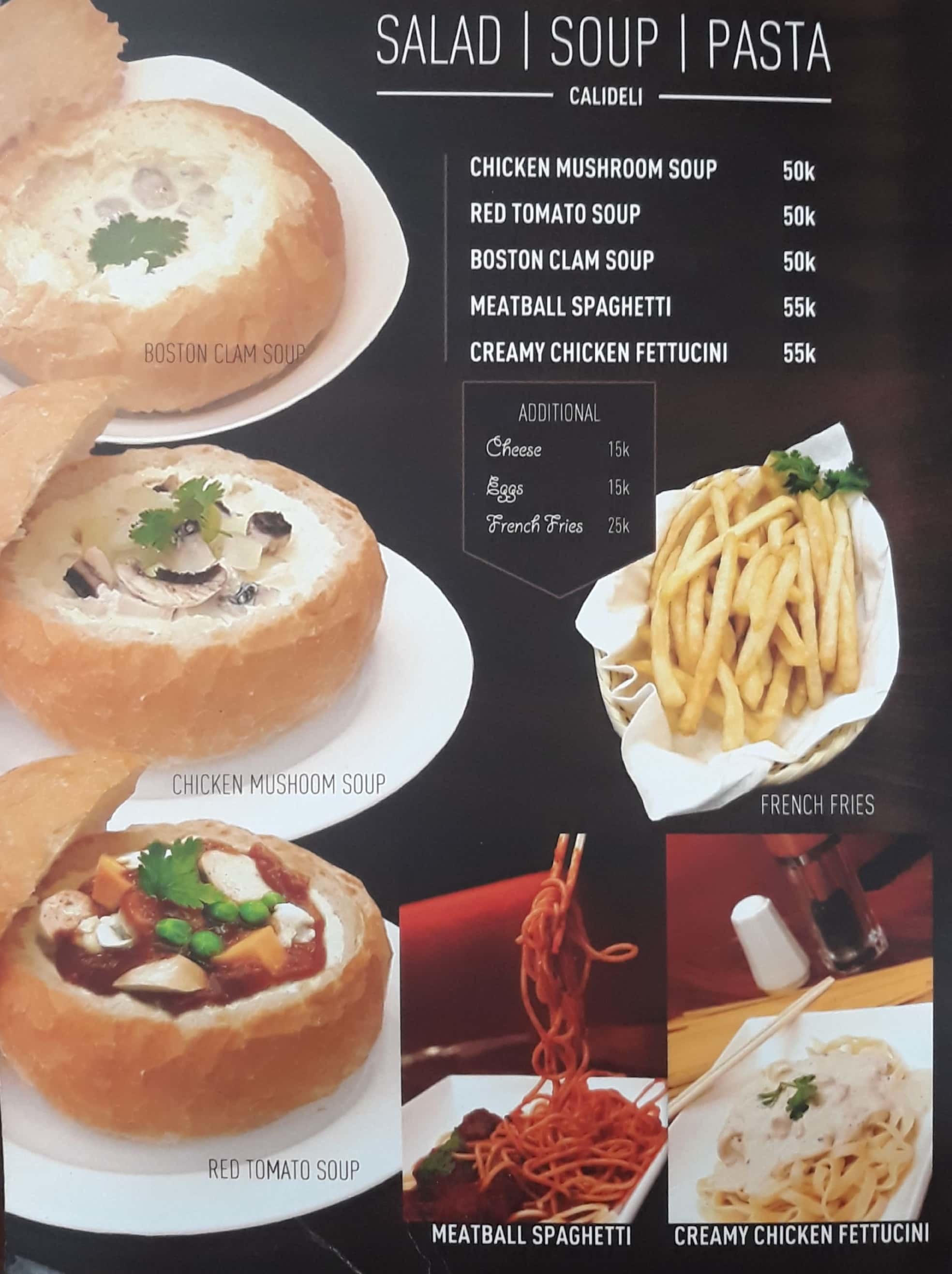 Harga menu Cali Deli terbaru 20222023 di Jakarta,Jakarta