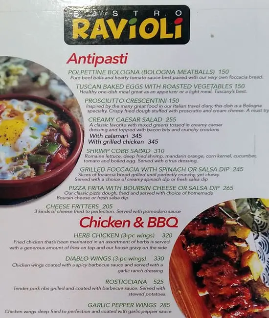Bistro Ravioli Food Photo 1
