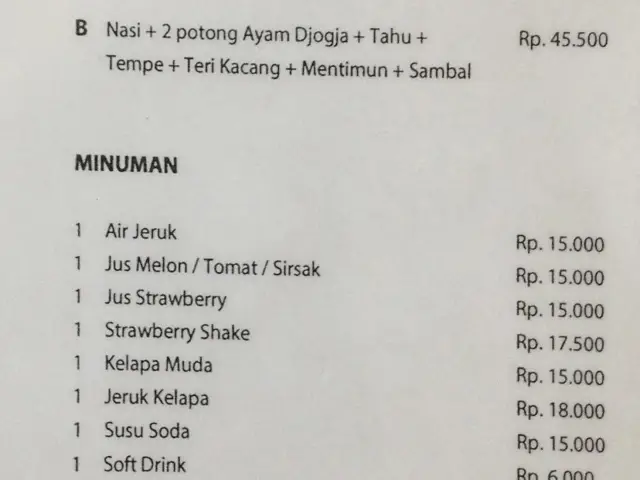 Gambar Makanan Rumah Makan Ayam Djogja 2