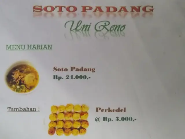 Gambar Makanan Soto Padang Uni Reno 1
