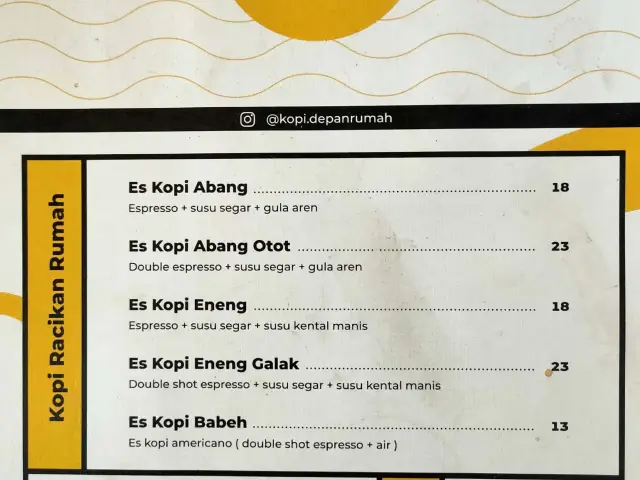 Gambar Makanan Kopi Depan Rumah 1