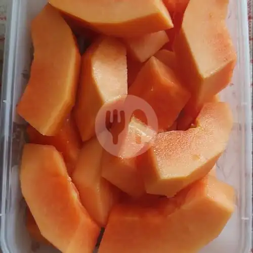 Gambar Makanan Rujak Buah Potong Dan Serut, Pasar Inpres 7