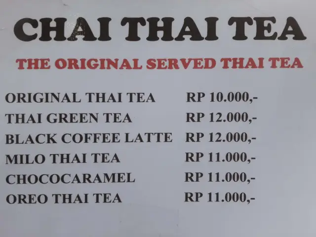 Gambar Makanan Chai Thai Tea 1