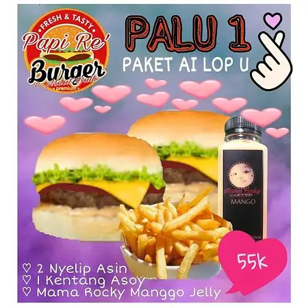 Gambar Makanan Papi Re Burger @ Viola Residence 8