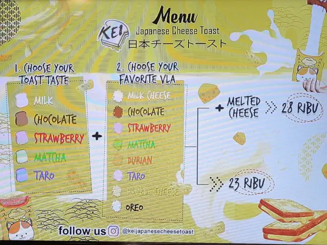 Gambar Makanan KEI Japanese Cheese Toast 1